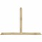 Ekena Millwork Portland Rough Sawn Timber Gable Bracket, Douglas Fir, 72"W x 48"H x 2"D x 4"F, 16/12 Pitch GBW072X48X0204POR00RDF - alternate 1